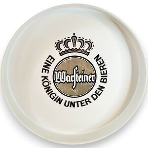 Vintage Warsteiner German Beer Tray A Queen Among Beers Plastic Serving Barware